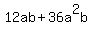 12ab+%2B+36a%5E2b