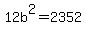12b%5E2=2352