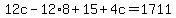 12c-12%2A8%2B15%2B4c=1711