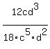 12cd%5E3%2F18c%5E5d%5E2