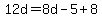 12d=8d-5%2B8