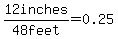 12inches%2F%2248+feet%22=0.25