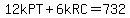 12kPT%2B6kRC=732