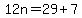 12n=29%2B7