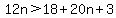 12n%3E18%2B20n%2B3
