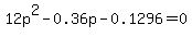12p%5E2+-+0.36p+-+0.1296+=+0