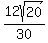 12sqrt%2820%29%2F30