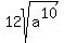 12sqrt%28a%5E10%29