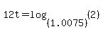 12t+=+log+%28%281.0075%29%2C+%282%29%29