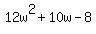 12w%5E2%2B10w-8