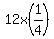12x%281%2F4%29
