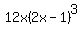 12x%282x-1%29%5E3