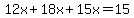 12x%2B18x%2B15x=15