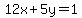 12x%2B5y=1