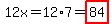 12x=12%2A7=highlight%2884%29