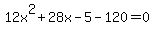 12x%5E2%2B28x-5-120=0