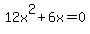 12x%5E2%2B6x=0