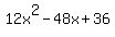 12x%5E2+-48x+%2B+36