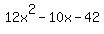 12x%5E2-10x-42