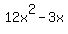12x%5E2-3x