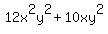 12x%5E2y%5E2+%2B+10xy%5E2