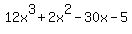 12x%5E3%2B2x%5E2-30x-5