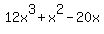 12x%5E3%2Bx%5E2-20x