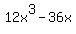 12x%5E3+-+36x