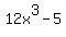 12x%5E3+-+5