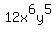 12x%5E6y%5E5