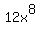 12x%5E8