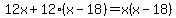12x+%2B+12%28x-18%29+=+x%28x-18%29