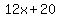 12x+%2B+20