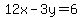 12x+-+3y++=+6