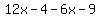 12x+-+4+-+6x+-+9