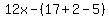 12x-%2817%2B2-5%29