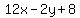 12x-2y%2B8