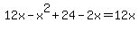 12x-x%5E2%2B24-2x=12x