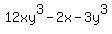 12xy%5E3-2x-3y%5E3