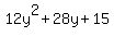 12y%5E2%2B28y%2B15
