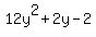 12y%5E2%2B2y-2