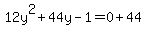 12y%5E2%2B44y-1=0%2B44