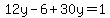 12y-6%2B30y=1