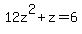 12z%5E2%2Bz=6