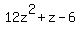 12z%5E2%2Bz-6