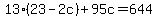 13%2823-2c%29%2B95c=644