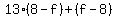 \"13%288-f%29++%2B+%28f-8%29\"