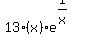 13%28x%29e%5E%281%2Fx%29+