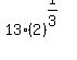 13%2A%282%29%5E%281%2F3%29