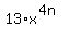 13%2Ax%5E%284n%29